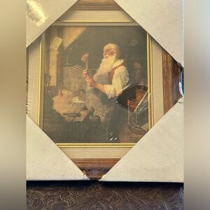 Framed Norman Rockwell, “Santa’s workshop “